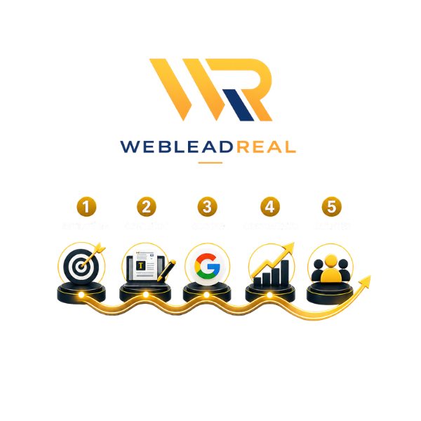 Web Lead Real | UM POSICIONAMENTO CLARO NO GOOGLE